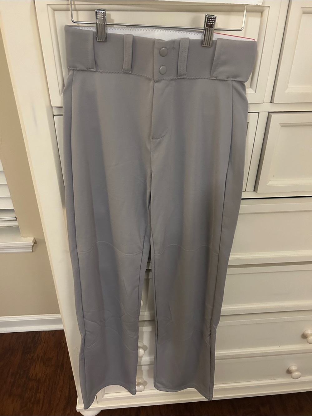 Men's Light Gray Athletic Baseball Pants - Performance Fit